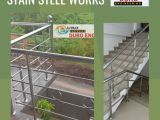 Stainless steel stair case railings Sri Lanka